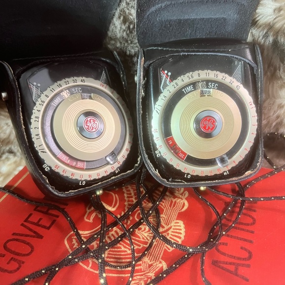 Vtg General Electric Photography Exposure Light Meter Type Pr-3 in Lot Of 2 - Picture 3 of 10